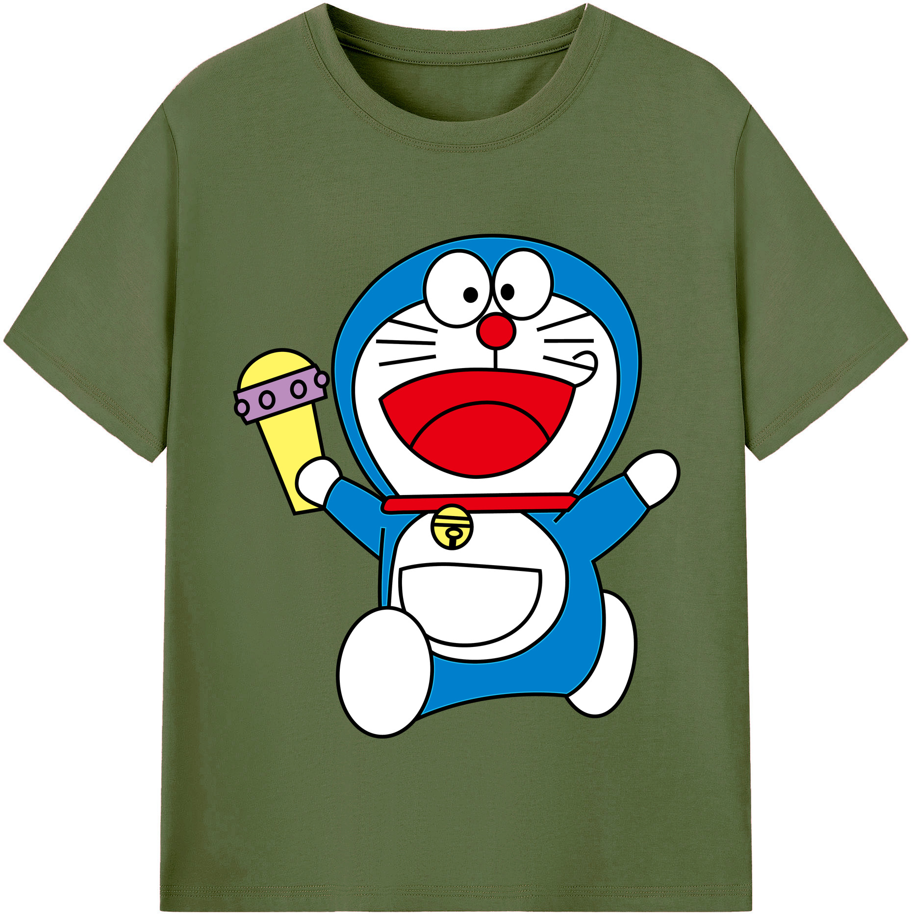 （画像用） ドラえもん Doraemon 綿100％半袖Tシャツ（フロントプリント）